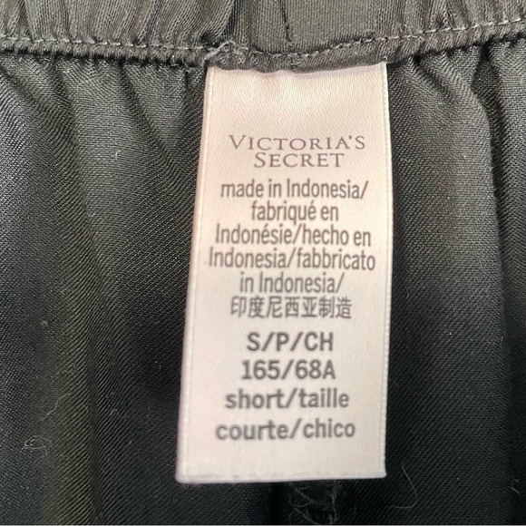 Victoria Secret Black Silky Pants with White Stripe - Picture 7 of 9